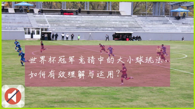 世界杯冠军竞猜中的大小球玩法，如何有效理解与运用？